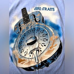 Vintage Dire Straits Tshirt Single Stitch Mark Knopfler Brothers in Arms 1985
